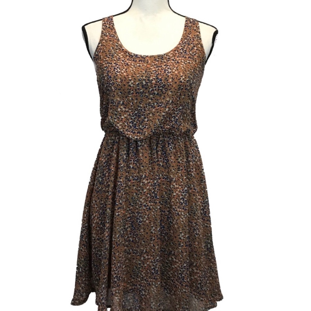 LUSH Cheetah Print Lined Dress